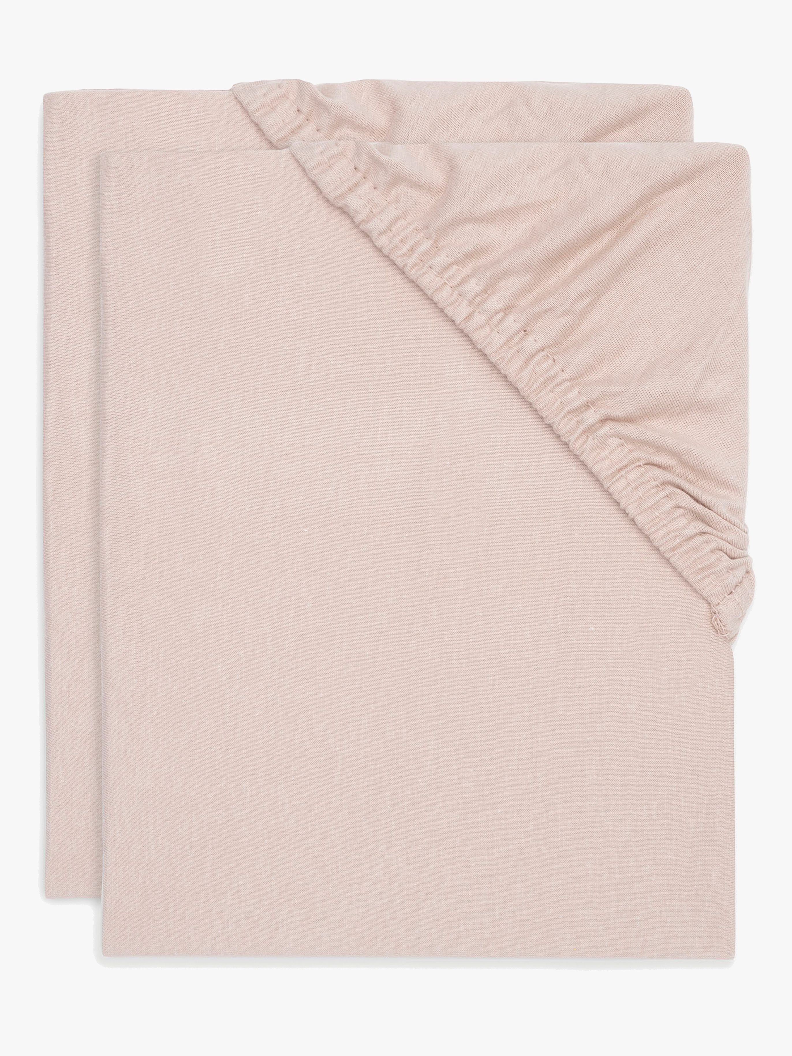 Jollein Dra-på-lakan 2-Pack Bomullsstretch 60x120, Wild Rose